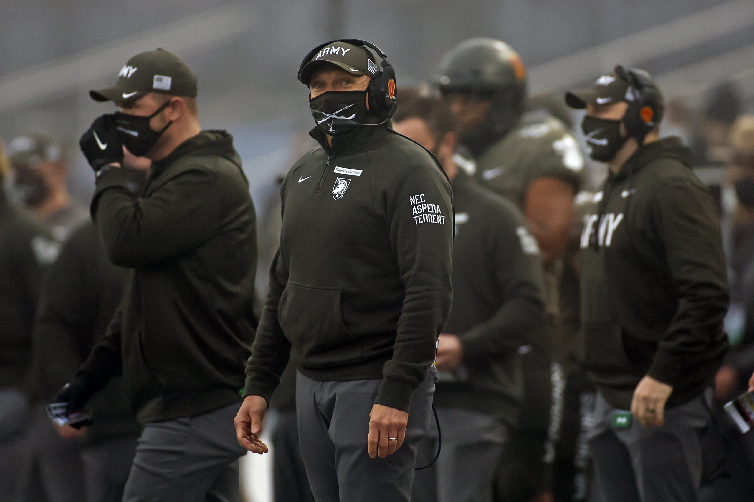 Army coach Jeff Monken thinks his team will have hands full vs. West Virginia